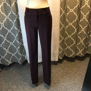 The Limited Drew Fit wine pant, size 4, NWT